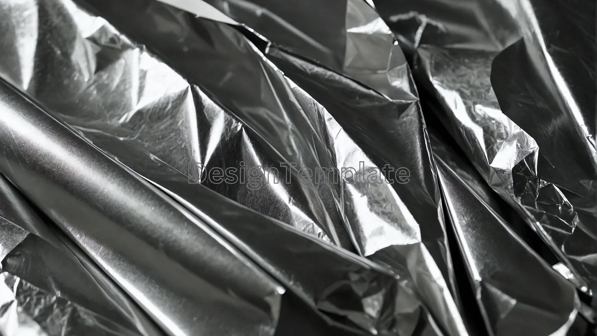 Reflected Silver Chaos Foil Background Image